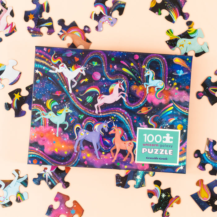 Crocodile Creek | Holographic Puzzle 100 pc - Unicorn Galaxy