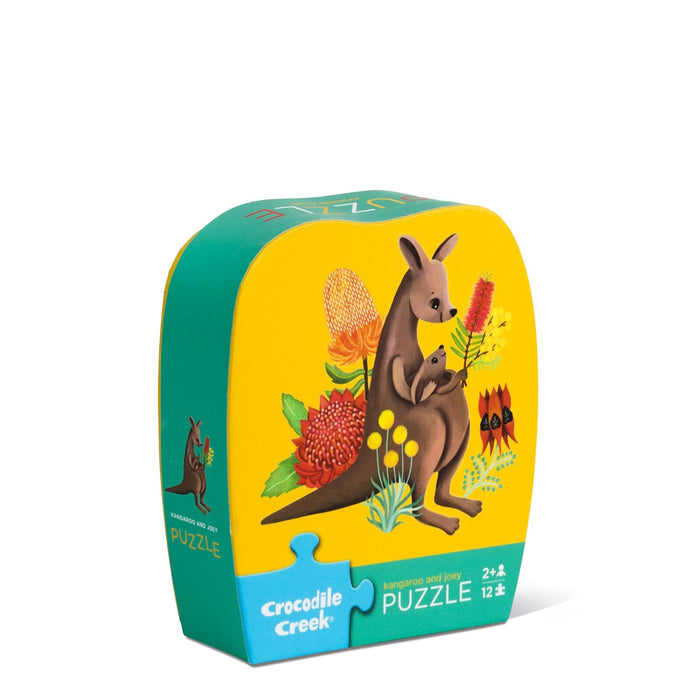 Crocodile Creek | Mini Puzzle 12 pc | Kangaroo & Joey