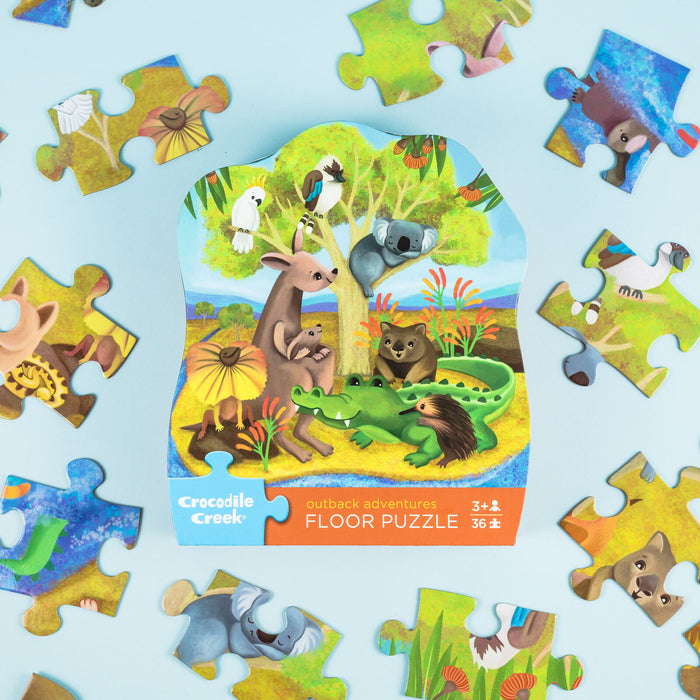 Crocodile Creek Puzzle | Floor | 36 pc Outback Adventures