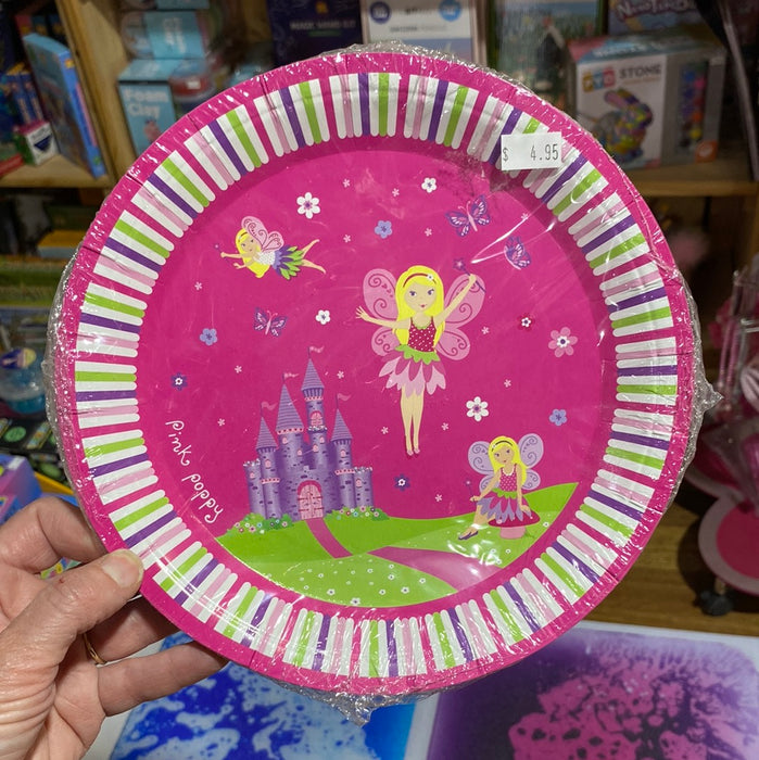 Pink Poppy | Fairy Party Plates