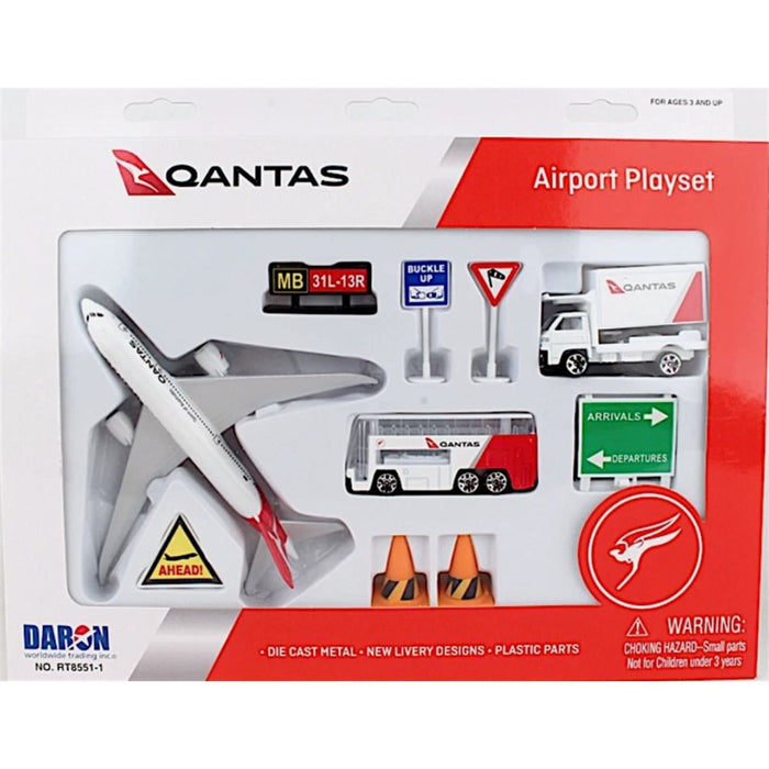 Die Cast Metal | Qantas Airport Playset - Larger