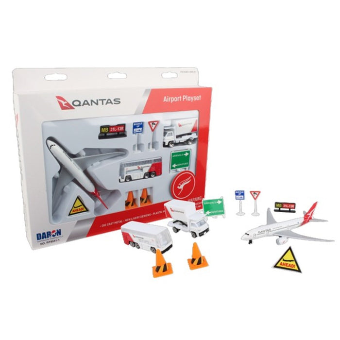 Die Cast Metal | Qantas Airport Playset - Larger