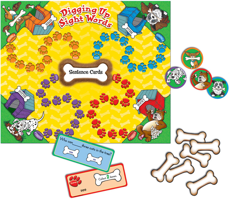 Digging Up Sight Words Board Game