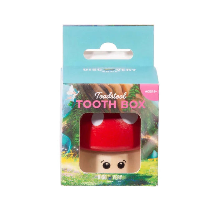 Discovery Zone Wooden Tooth Fairy Box - Toadstool