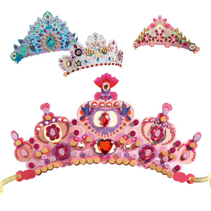 Djeco | Do It Yourself Princess Tiaras -Mosaic Stickers