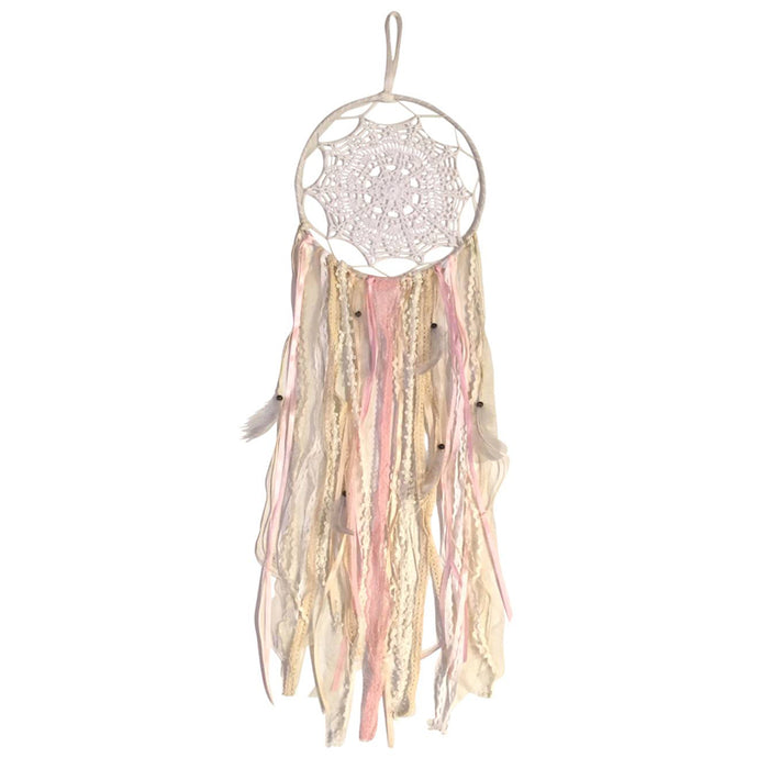 Dreamcatcher | Crochet with Lace & Feathers