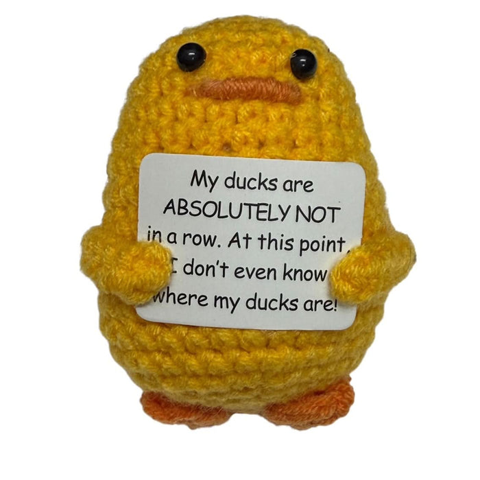 Ducks NOT In A Row | Mini Hand Crochet Plush Support