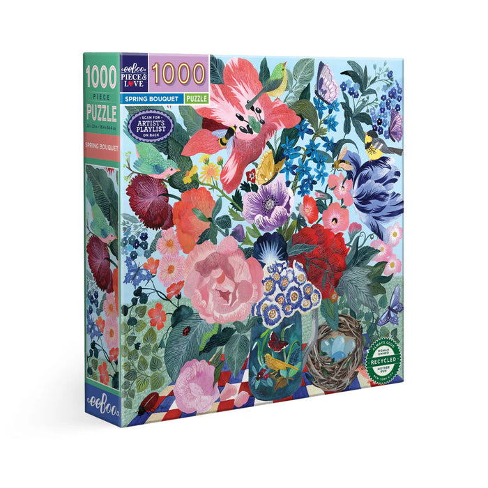 eeBoo 1000 pc puzzle | Spring Bouquet