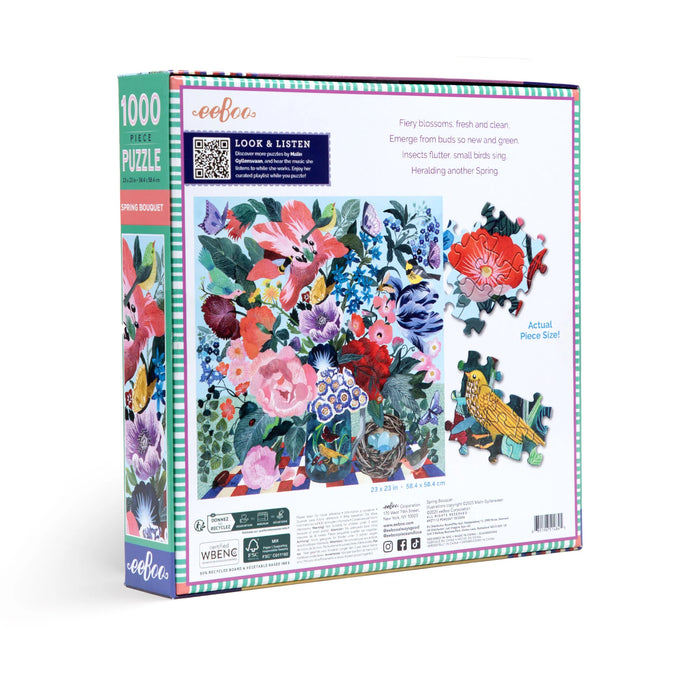 eeBoo 1000 pc puzzle | Spring Bouquet