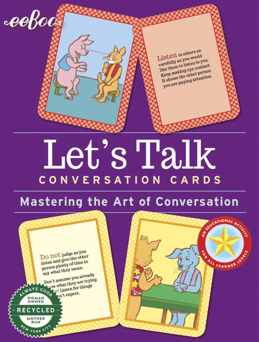 Eeboo | Conversation Cards - Let's Talk
