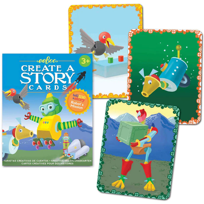 Eeboo | Create a Story Cards | Robot's Mission