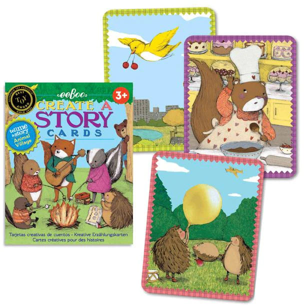 Eeboo | Create a Story Cards | Animal Vilage