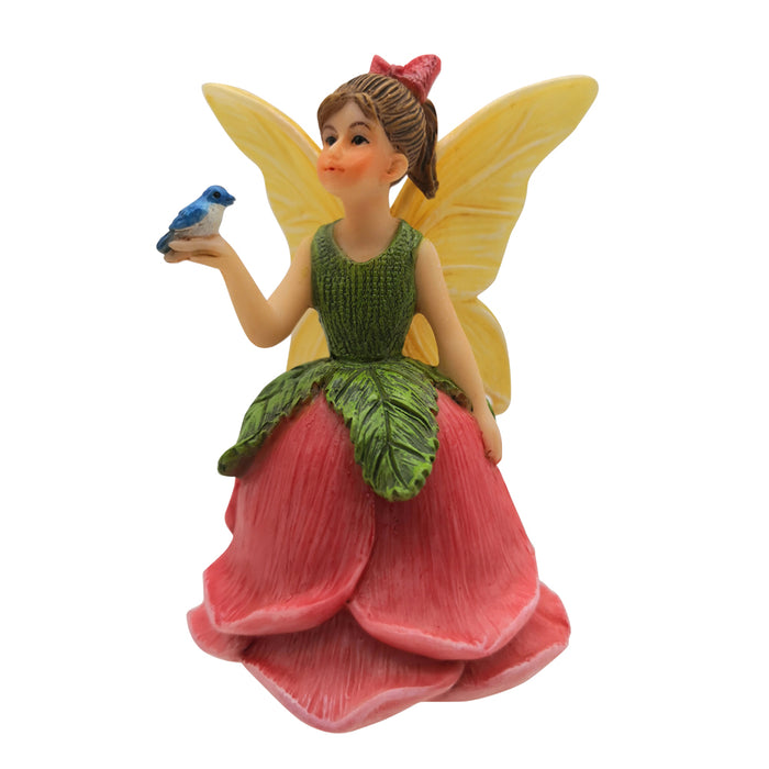 Fairy | Rose w/Blue Robin