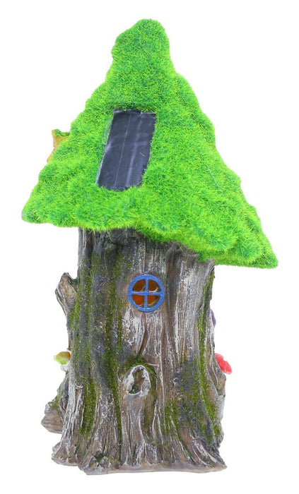 Fairy Solar House | 32cm Grass/Mossy Roof