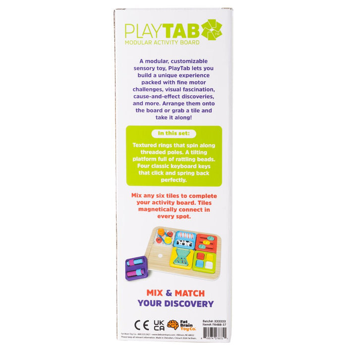 Fat Brain | PlayTab Sensory Set 5 (Threads, Teeter Totter, Keyboard)
