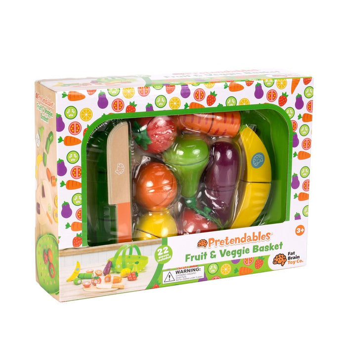 Fat Brain | Pretendables | Fruit & Veggie Basket