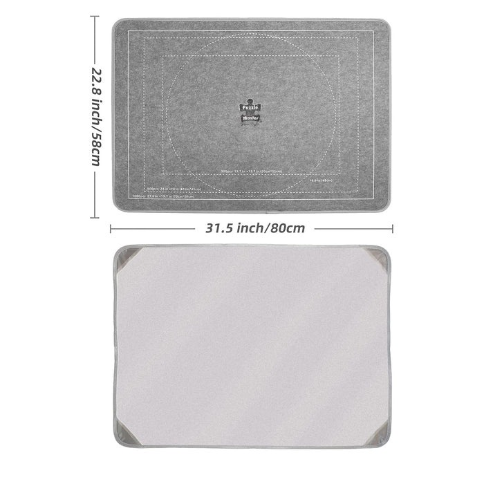 Felt Puzzle Assembly Board with Protective Cover