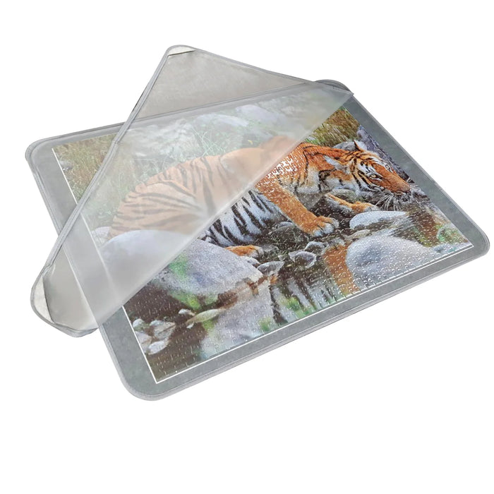 Felt Puzzle Assembly Board with Protective Cover