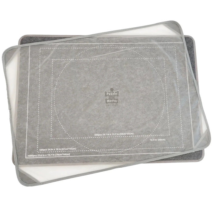 Felt Puzzle Assembly Board with Protective Cover