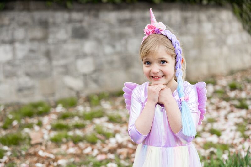 Alicorn Dress with Wings & Headband