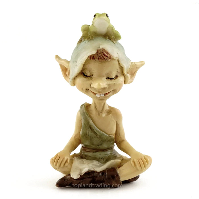 Garden Pixie | Meditating with Frog