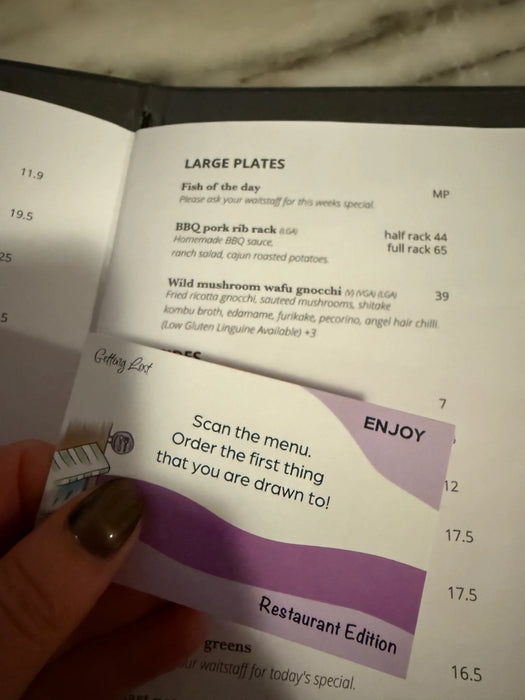 Getting Lost | Restaurant Edition