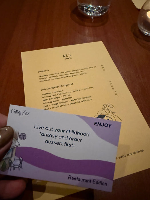 Getting Lost | Restaurant Edition