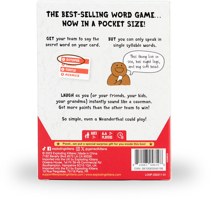 Grab & Game - Poetry For Neanderthals (by Exploding Kittens)
