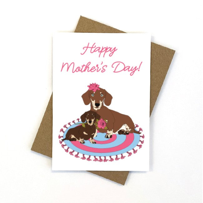 Greeting Card | Mother's Day | Dachshund