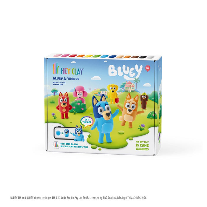 Hey Clay | Bluey & Friends Set (15 Cans)