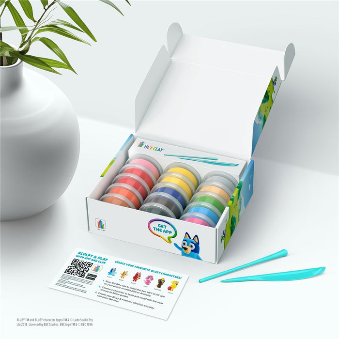 Hey Clay | Bluey & Friends Set (15 Cans)