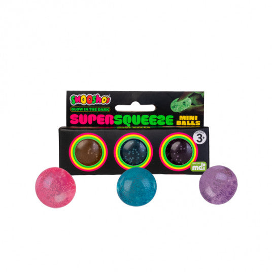 Smoosho's | Super Squeeze Mini GID Balls Set of 3