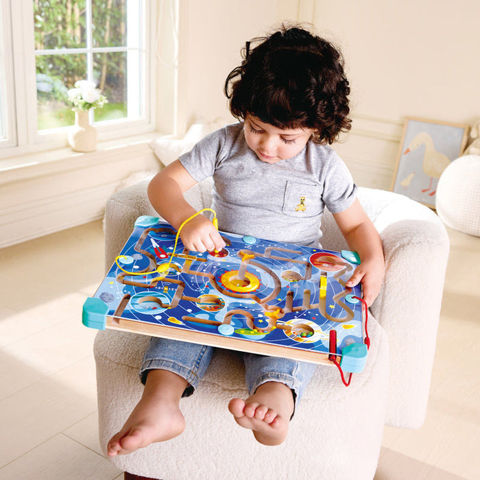 Hape | 2 in 1 Space Maze & Tangram Board