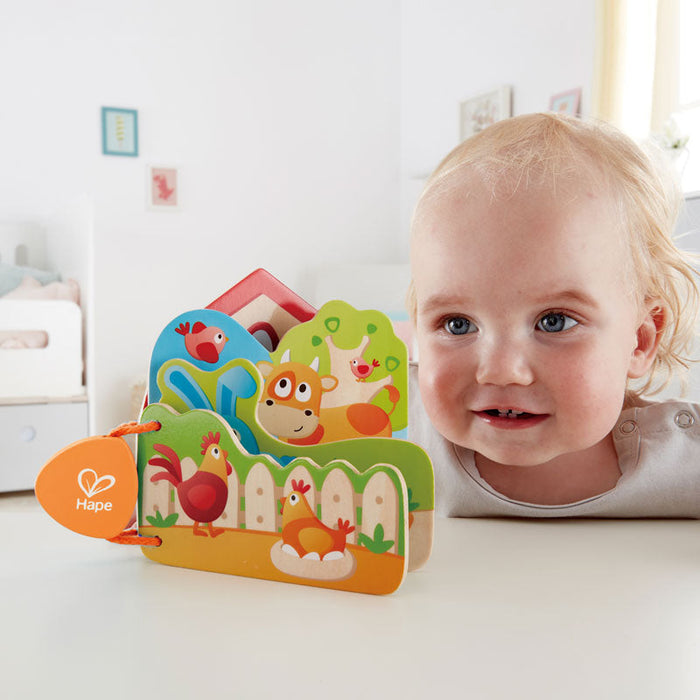 Hape | Baby's Farm Animal Book