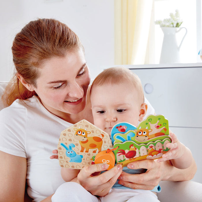 Hape | Baby's Farm Animal Book