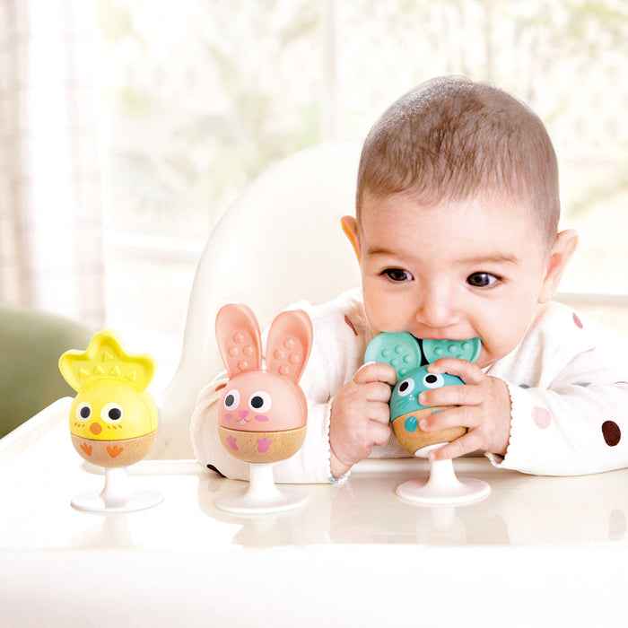 Hape | Cheery Critter Rattle Trio