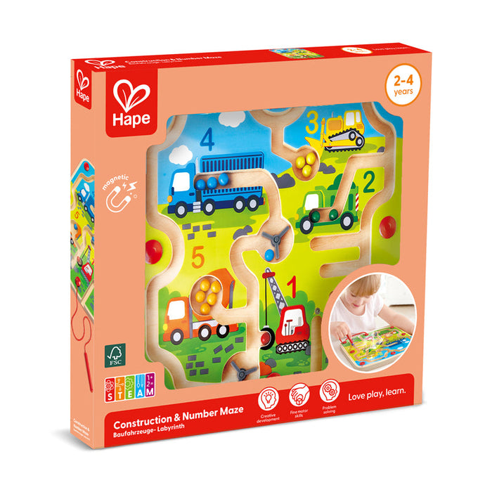 Hape | Construction & Number Magnetic Maze