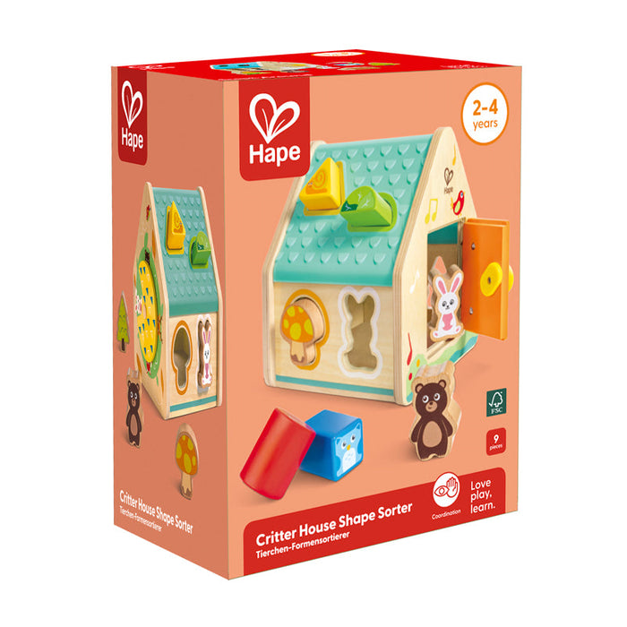 Hape | Critter House Shape Sorter