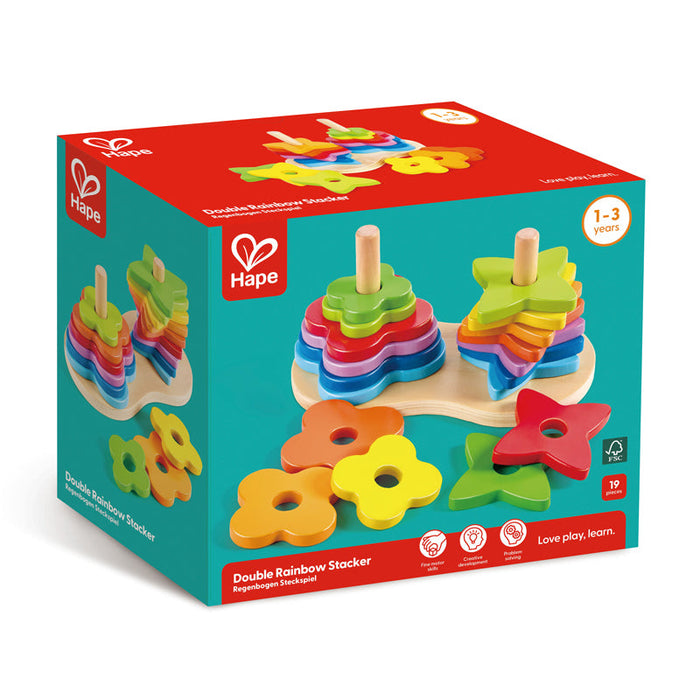 Hape | Double Rainbow Stacker