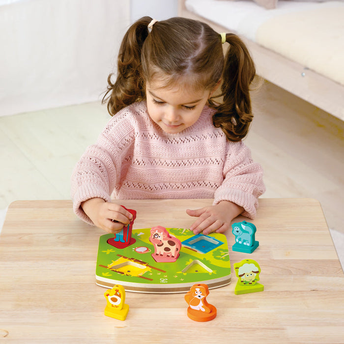 Hape | Farmyard Sound Puzzle