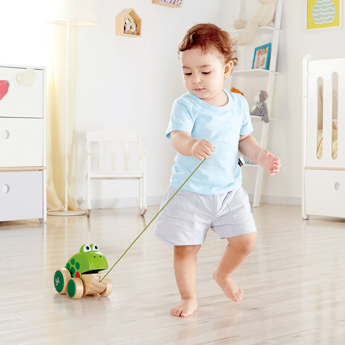 Hape | Frog Pull Along