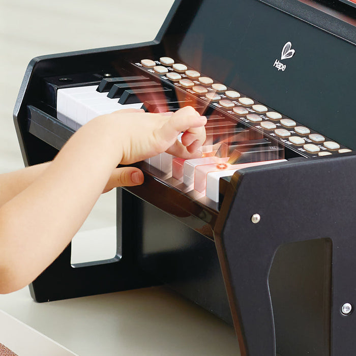Hape | Learn with Lights Piano - Black