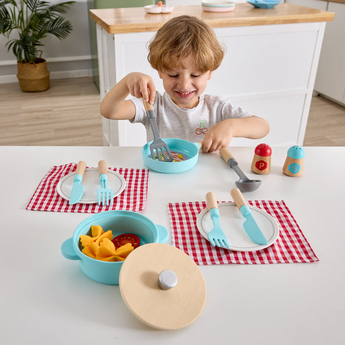 Hape | Little Chef Cooking & Serve Play Set