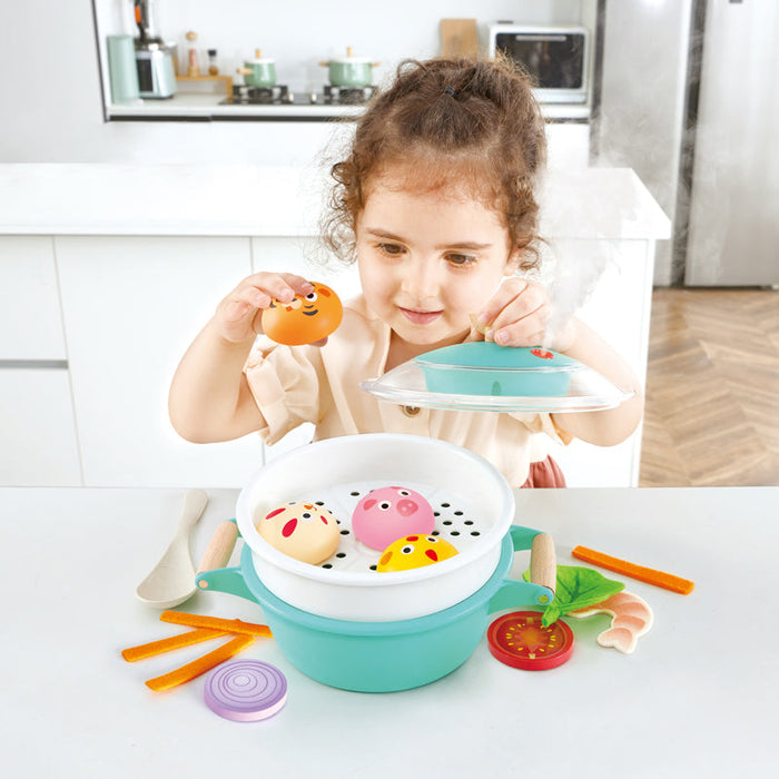 Hape | Little Chef Cooking & Steam Playset Plus