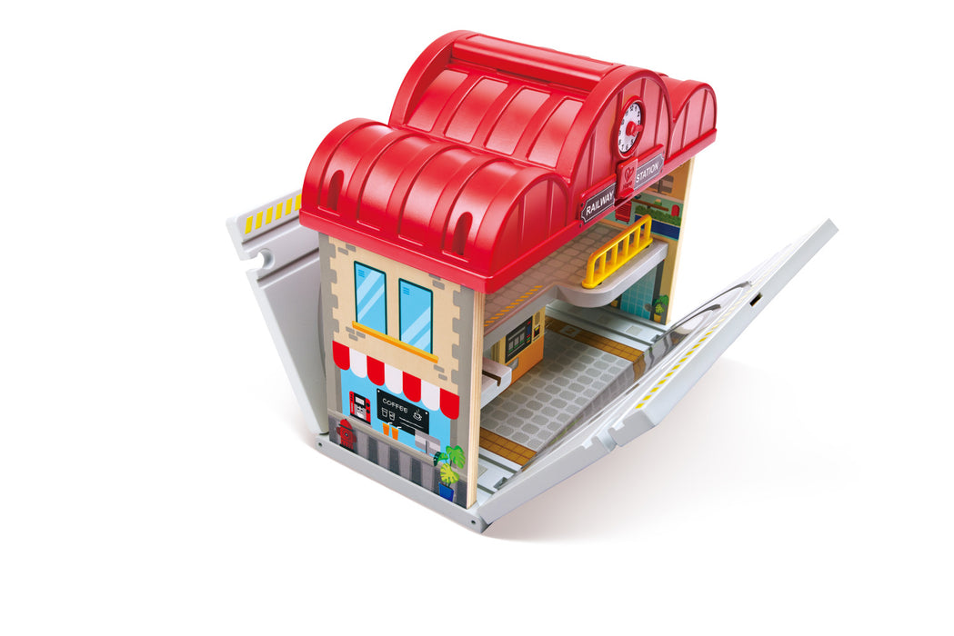 Hape | Portable Train Station Set