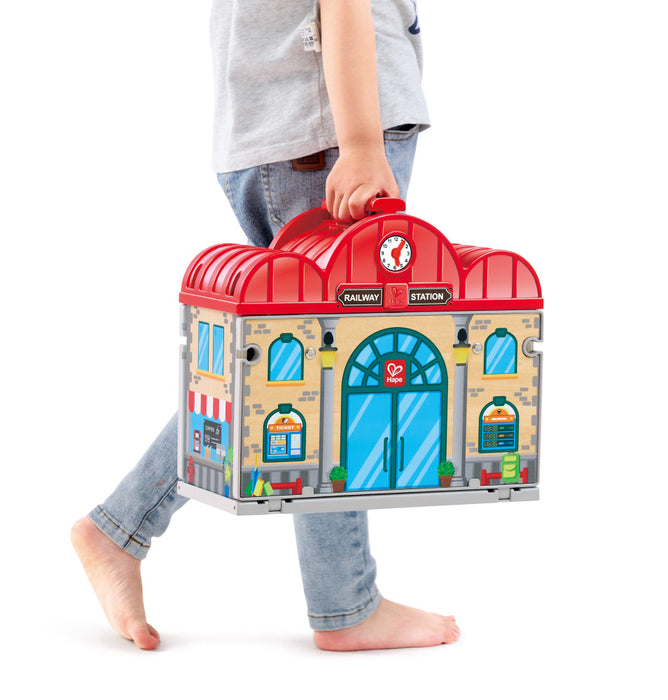 Hape | Portable Train Station Set