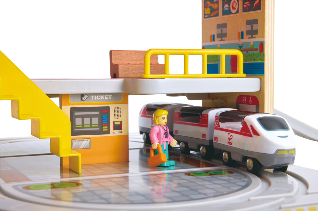 Hape | Portable Train Station Set