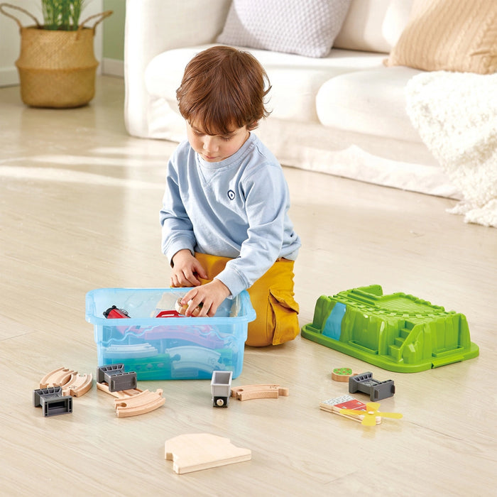 Hape | Railway Countryside Train Bucket Set