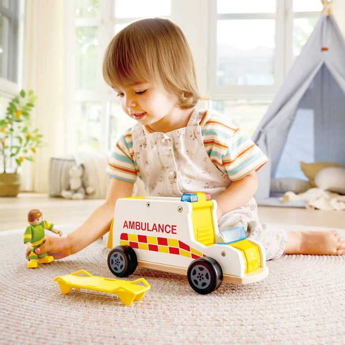 Hape | Rapid Response Toy Ambulance