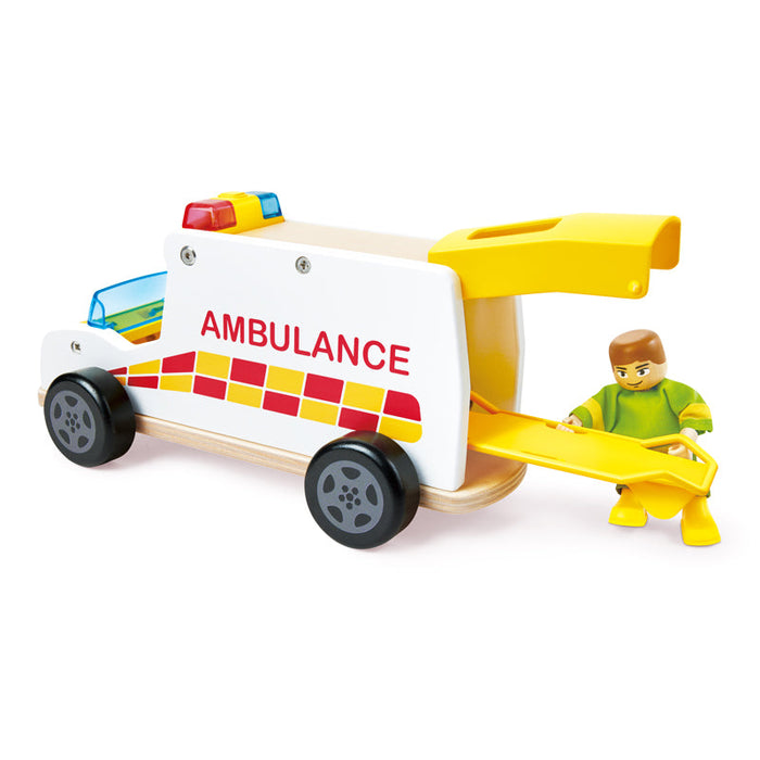 Hape | Rapid Response Toy Ambulance
